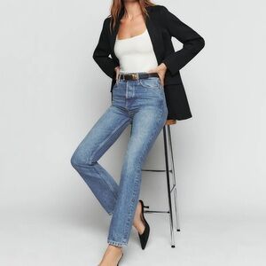 REFORMATION CYNTHIA HIGH RISE STRAIGHT JEAN